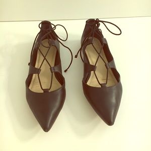 Loeffler Randall lace up ballet flats